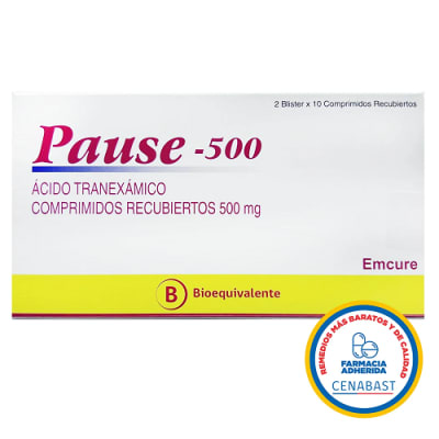 Pause 500 Mg 20 Comprimidos